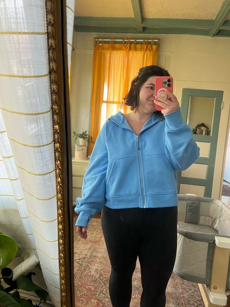 I’ve been living in my scuba oversized full zip hoodies from lululemon this postpartum period. Perfect for easy breastfeeding & pumping access! This color is sold out but xl/xxl is currently available in almost all the other colors which always sell out super quick!

#LTKSeasonal #LTKmidsize #LTKbump