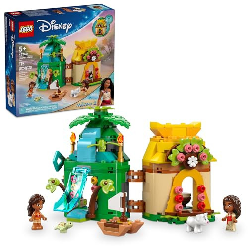 LEGO Disney Moana's Island Fun Building Toy Playset - Princess Moana Toy for Kids, Girls and Boys, Ages 5+ - with 2 Disney Micro-Dolls and Pua Animal Figure - Gift Idea for Birthdays - 43260 | Amazon (US)
