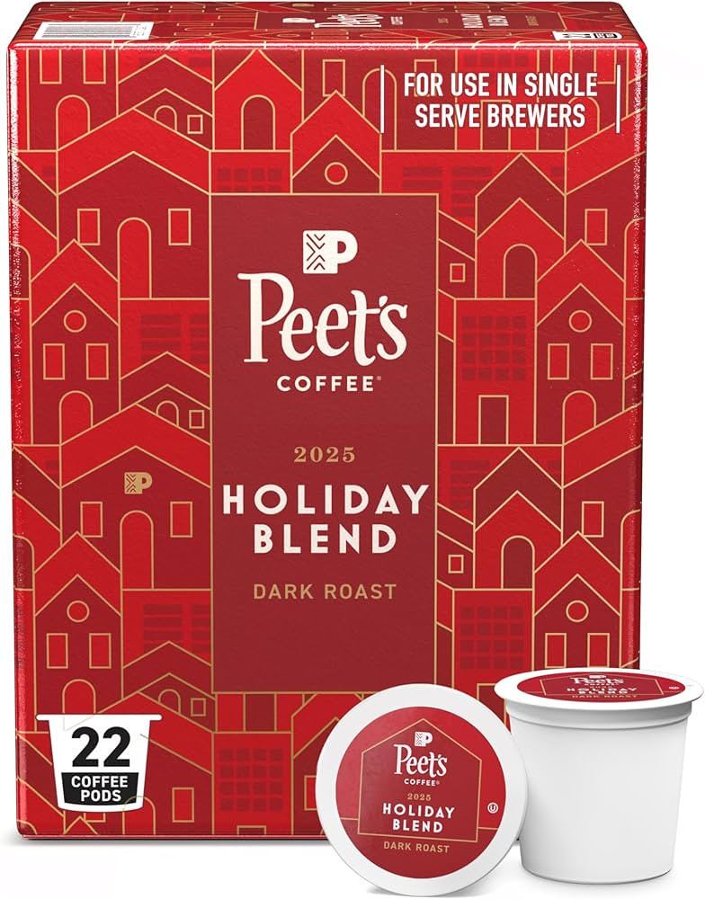 Peet's Coffee Gifts, Dark Roast K-Cup Coffee Pods for Keurig Brewers - Holiday Blend 2022 22 Coun... | Amazon (US)