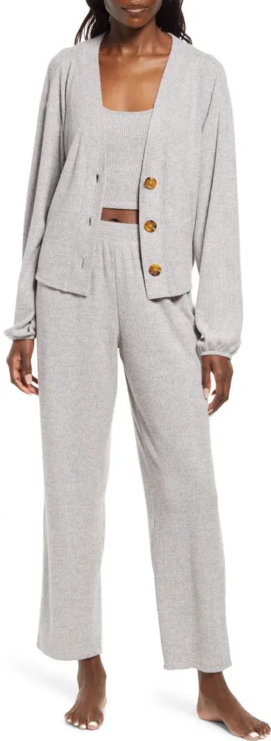 3-Piece So Soft Rib Lounge Set | Nordstrom