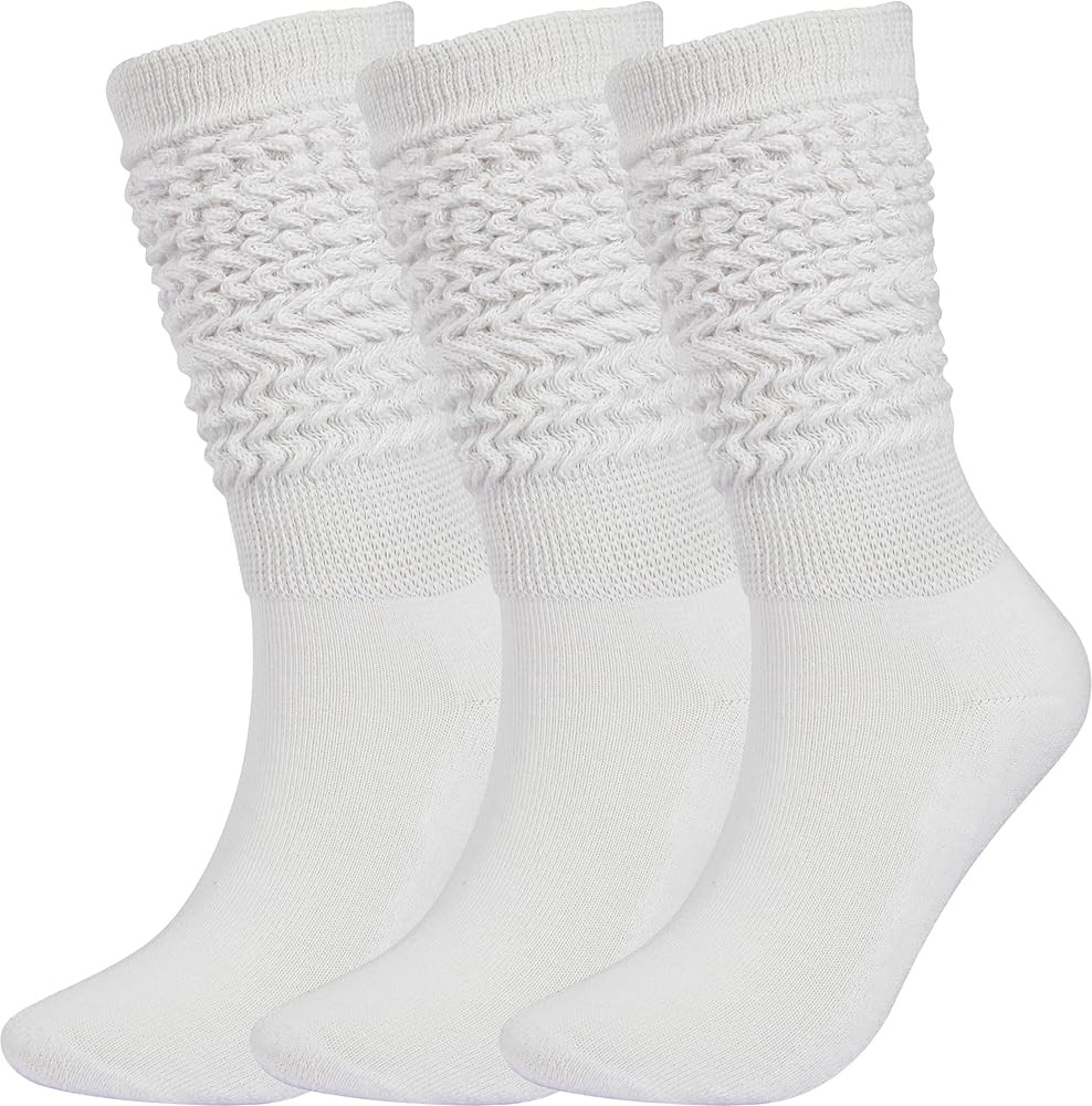 BomKinta Slouch Socks for Women - Long Knee High Slouchy Socks - Soft Scrunch Boot Socks | Amazon (CA)