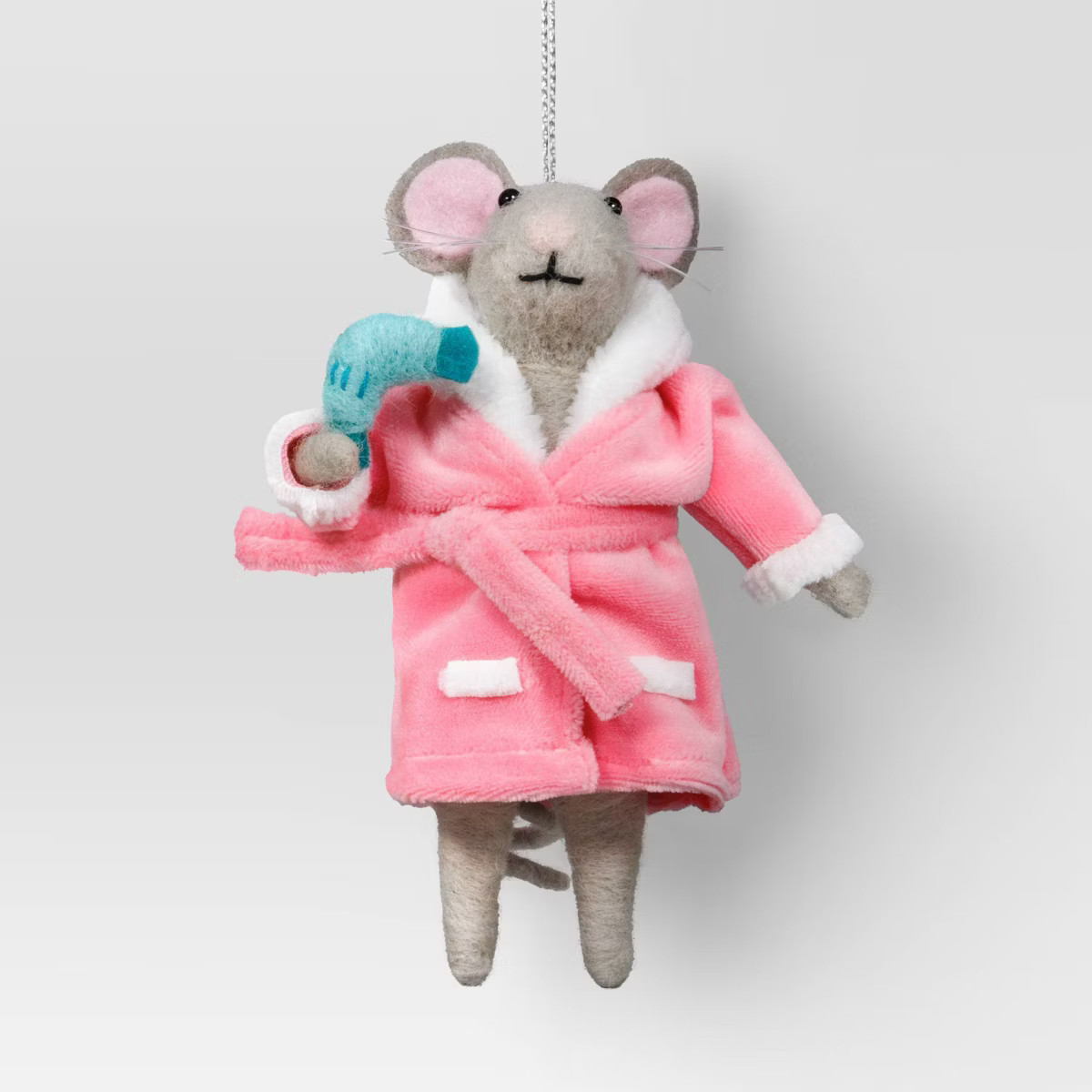 Christmas Felted Wool Mouse with Hairdryer Ornament - Wondershop™ | Target