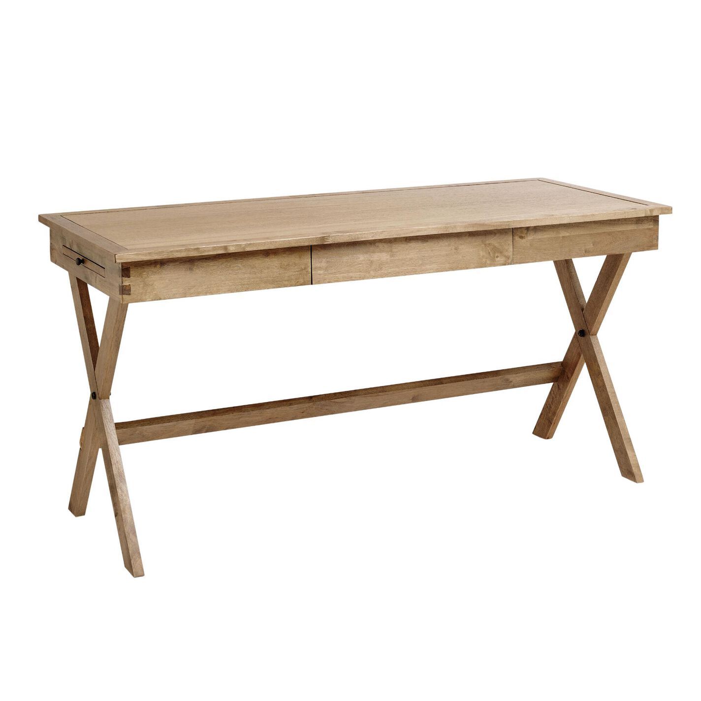 Light Walnut Campaign Desk | World Market