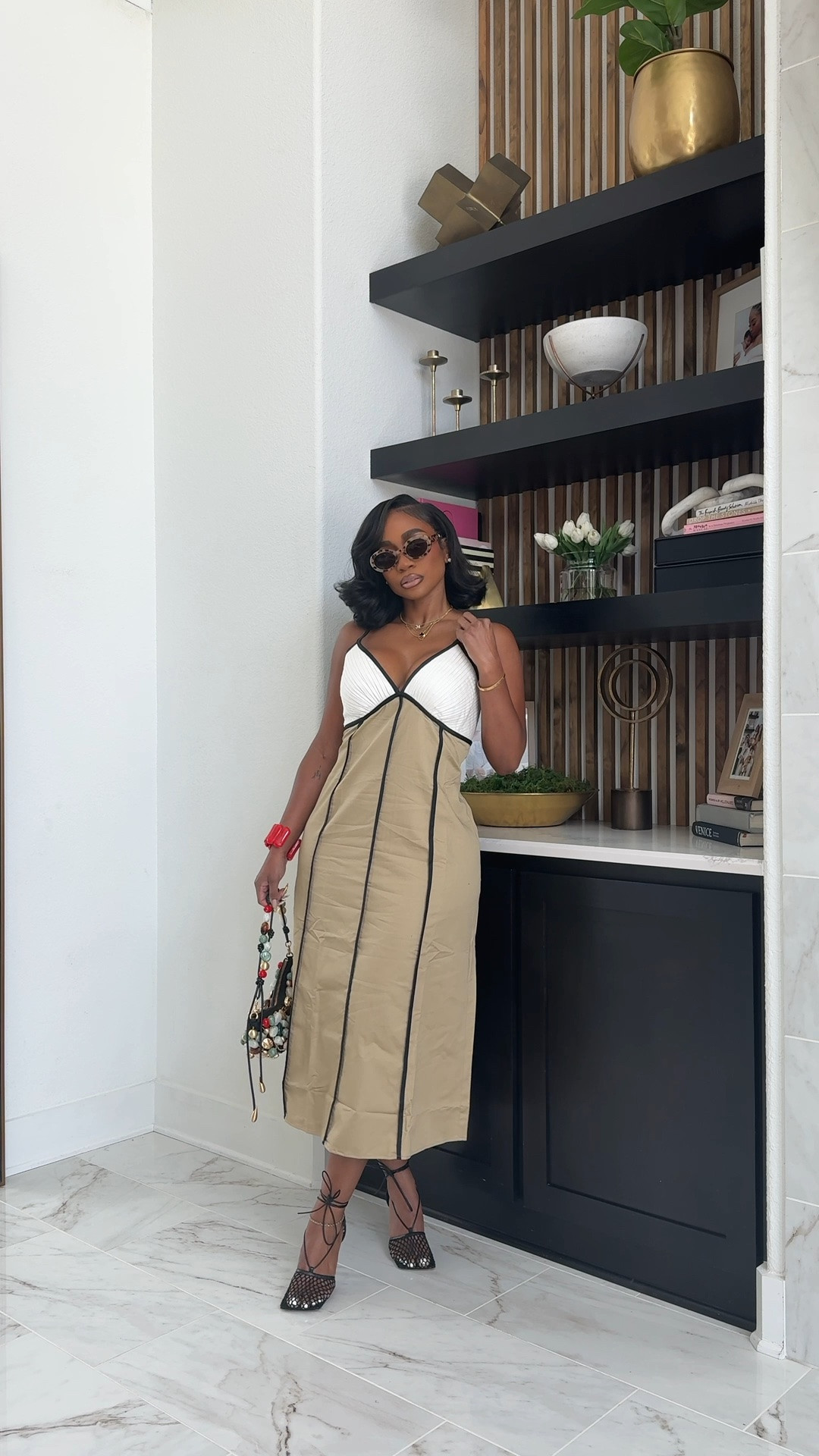 summer dresses. colorblock midi dress easy to style & comfortable and breathable!

#LTKootd #LTKMidsize