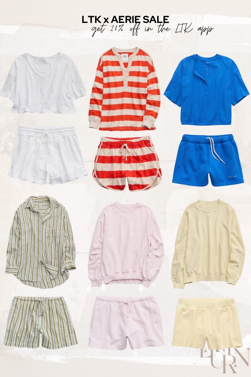 Aerie on sale in the LTK app for a limited time! Matching sets 