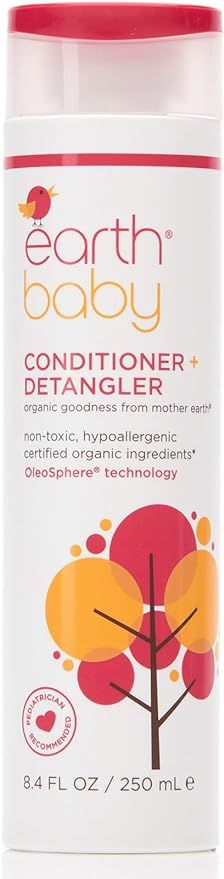 Earth Baby Conditioner + Detangler, Hypoallergenic for Sensitive Skin, Natural and Organic, for B... | Amazon (US)