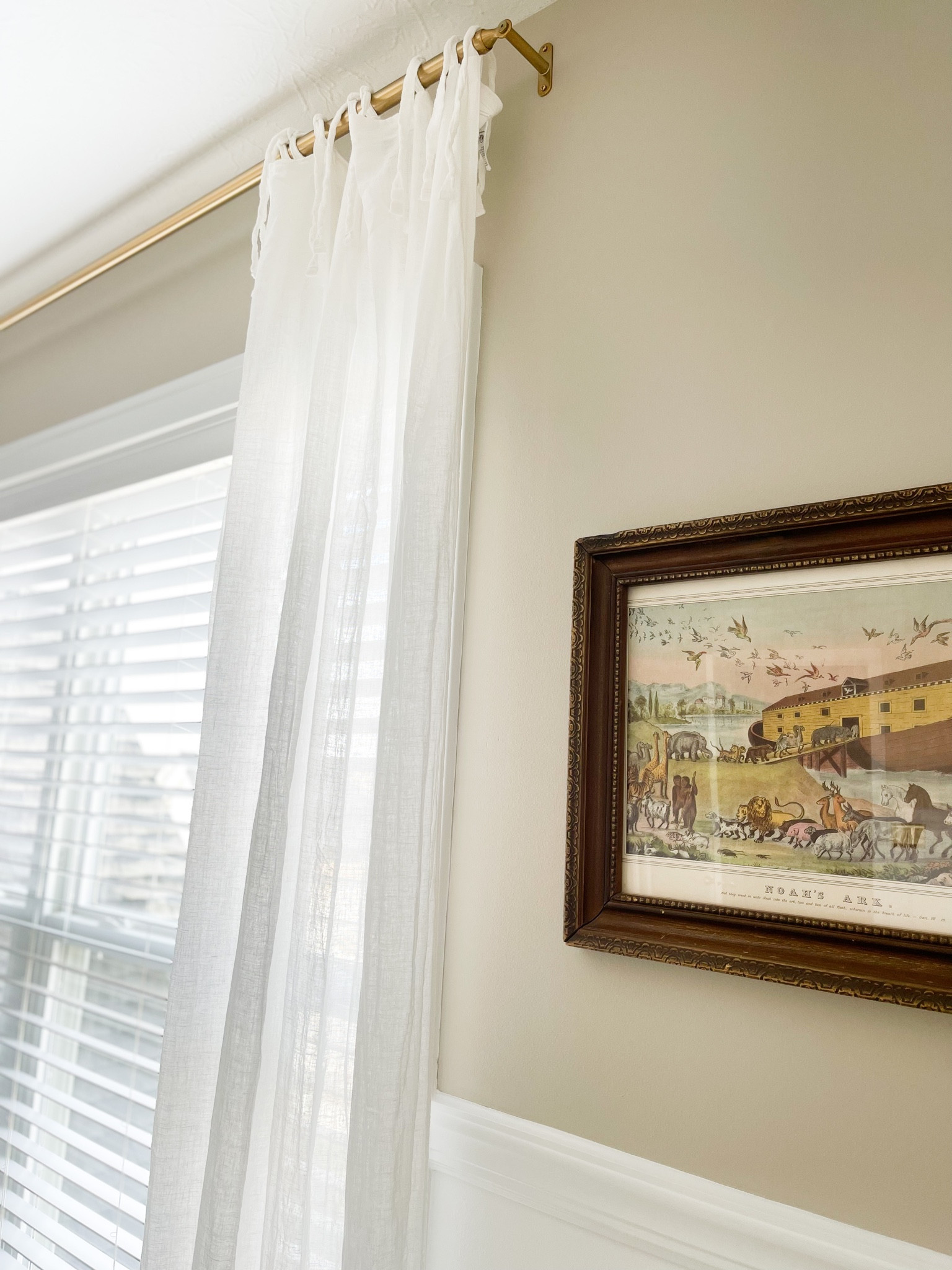 Tie linen curtains on sale 🤍 curtain rod, drapes, neutral home, transitional, brass, nursery, baby

#LTKSale #LTKhome #LTKbaby