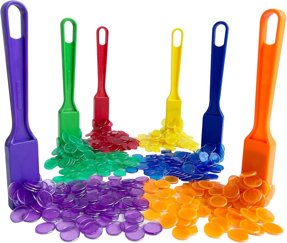 Yuanhe Magnetic Bingo Chips with Wand - 6 Pack for Large Group Games,Family Game Night, Sensory B... | Amazon (US)