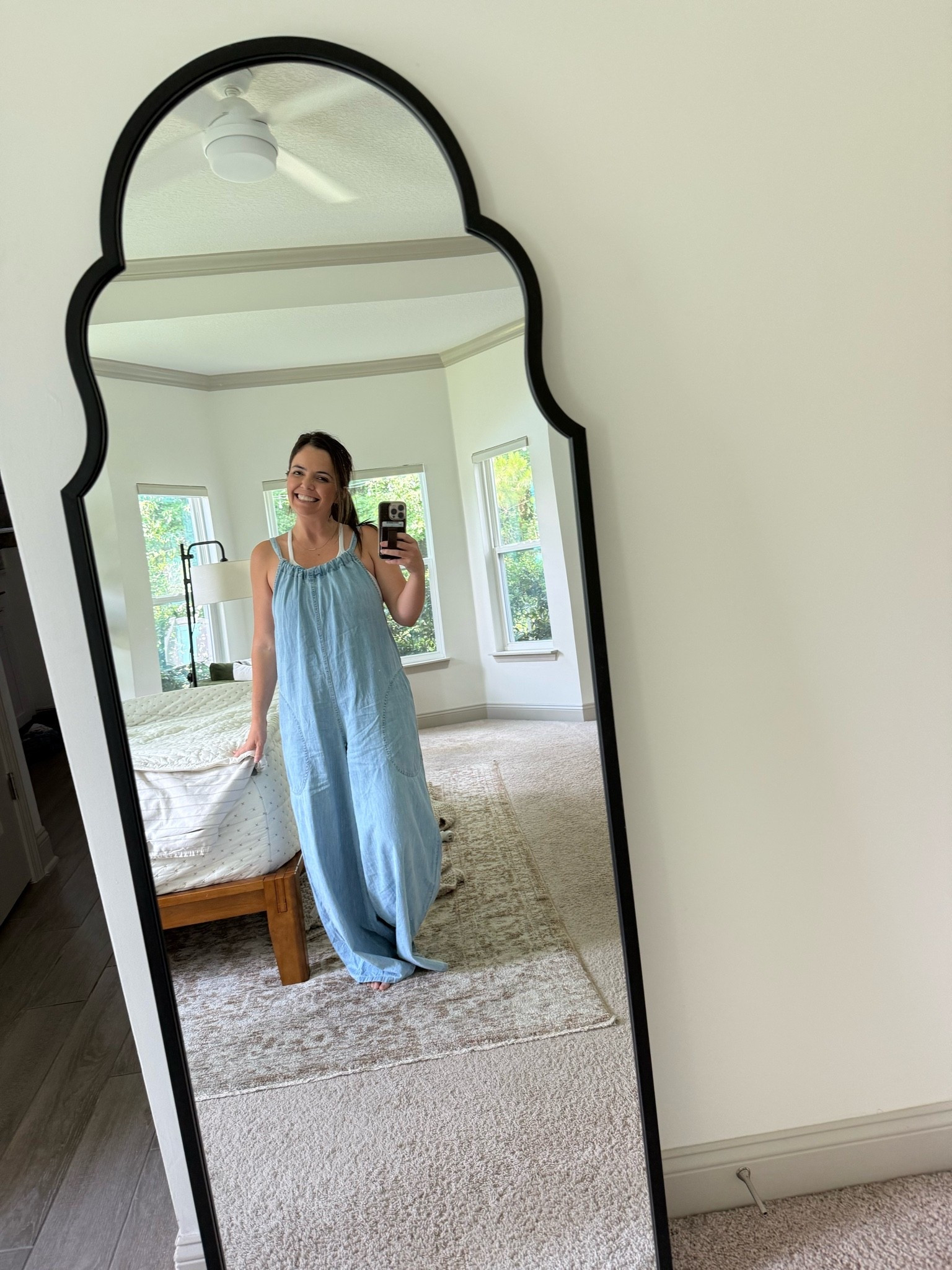 Church ootd, free people romper, chambray outfit

#LTKmomlife #LTKootd #LTKPetite