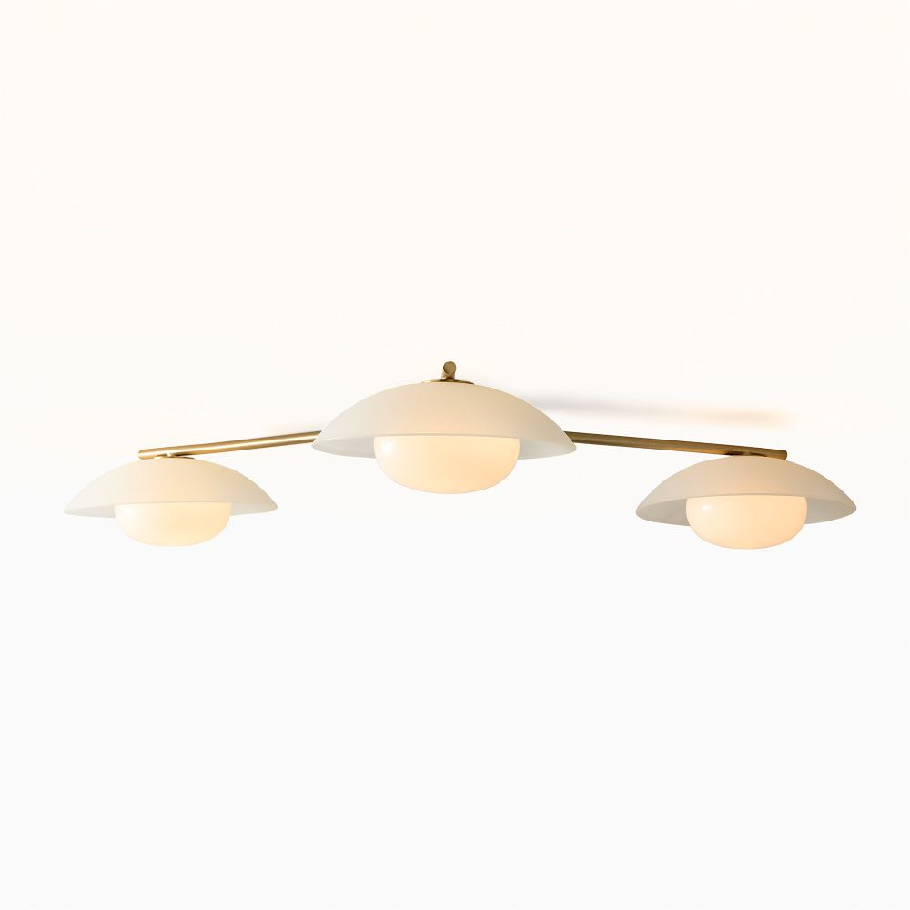 Bezel 3-Light Flush Mount (60") | West Elm (US)
