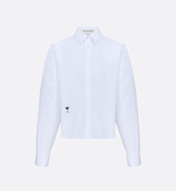 Blouse White Cotton Poplin | DIOR | Dior Couture