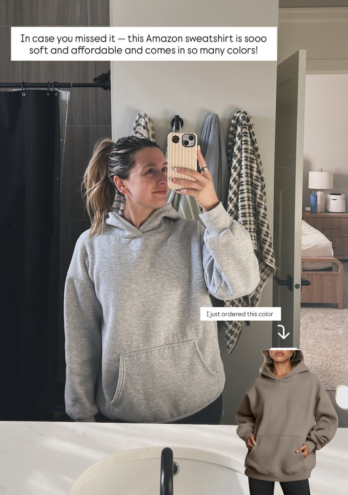 The best Amazon hoodie! Comes in so many colors. Wearing a size M ☁️

#LTKmomlife #LTKdayinmylife #LTKootd