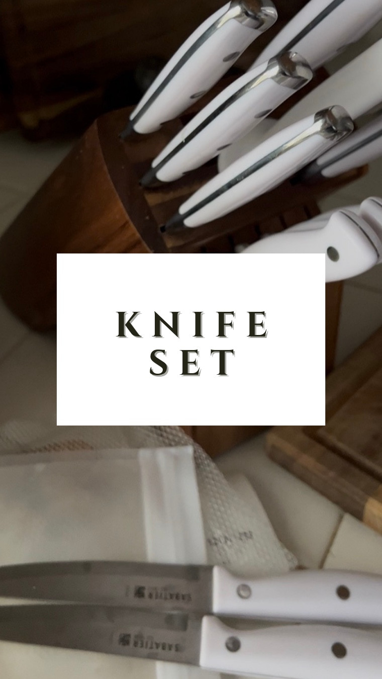 Nontoxic farmhouse white knife set! We love it. #knifeset #farmhouse #kitchenfinds #kitchenmusthave

#LTKfoodie #LTKHome