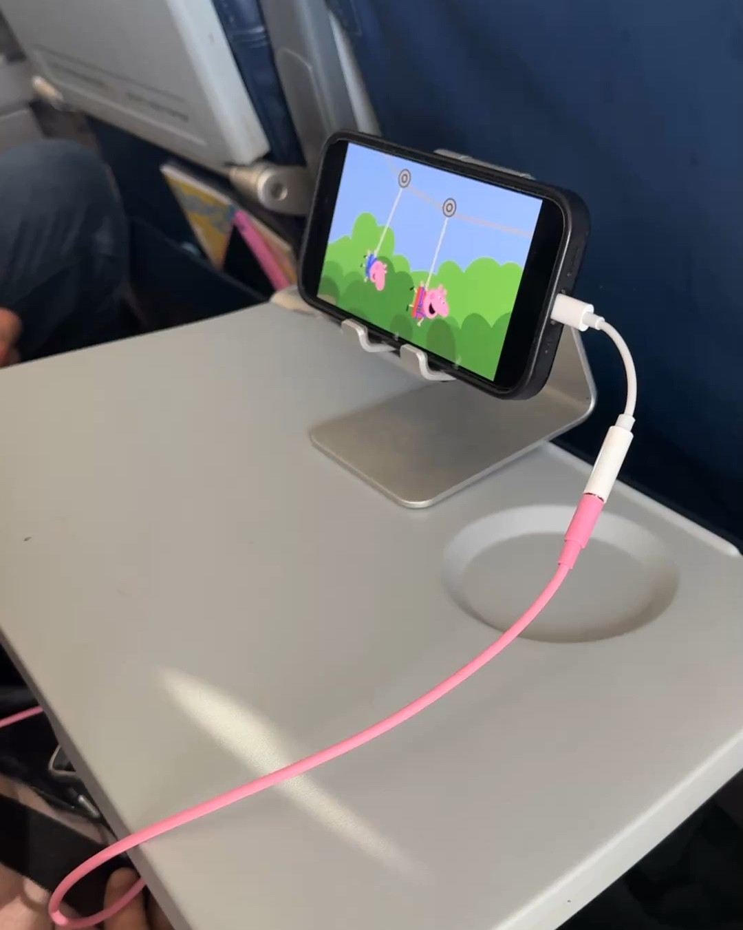 The plane we were on didn’t have monitors so we downloaded some shows before we left. This was a good hour of entertainment alongside all of the other activities we brought. 

The headphones worked out really well and will last for years as they are adjustable and even fit me. I didn’t see any headphones for kids that connected to a phone so this adapter was perfect. Also prevents you from having to bring multiple pairs of headphones on a trip to accommodate both phones and other audio outlets. 

#LTKTravel #LTKKids #LTKWatchNow