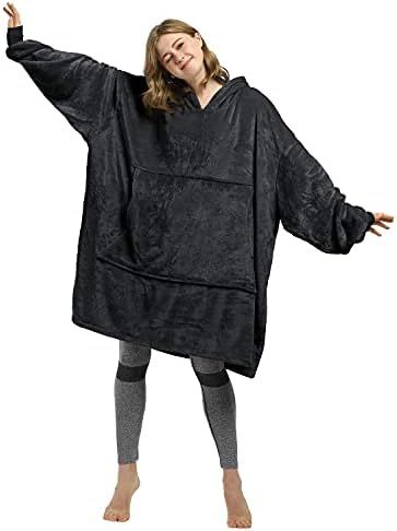 Catalonia Oversized Blanket Hoodie Sweatshirt, Wearable Fleece Pullover with Large Front Pocket, ... | Amazon (US)