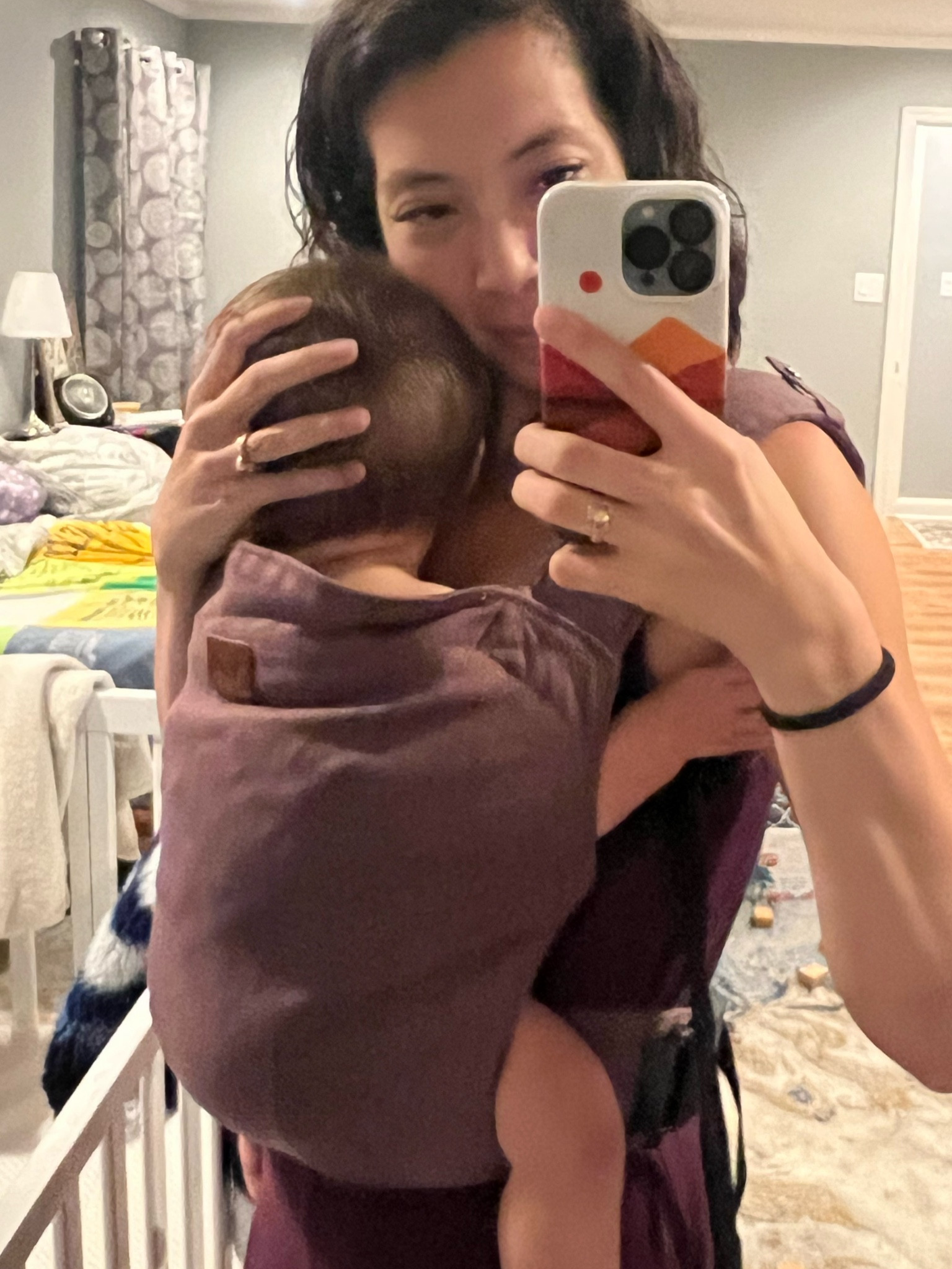 New baby carrier! 

This is an apron style carrier similar to our other favorite carrier but has buckles instead of rings! 