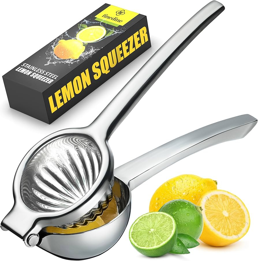 Premium Lemon Squeezer Stainless Steel - Heavy Duty Lime Squeezer, Lemon Juicer Manual With Comfo... | Amazon (US)