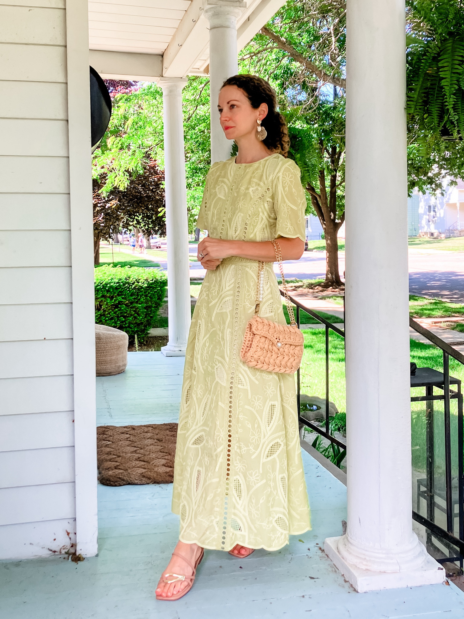 A beautiful embroidered dress for summer!
Dress from @Chicwish 
Earrings are old from TJMaxx, linking similar. 
Bag frkm Chicwish. 
Sandals are old from Marc Fisher, linking similar. 
Petite outfit. Colorful outfit. Modest dress. Summer dress  

#LTKmomlife #LTKgrwm #LTKOver40