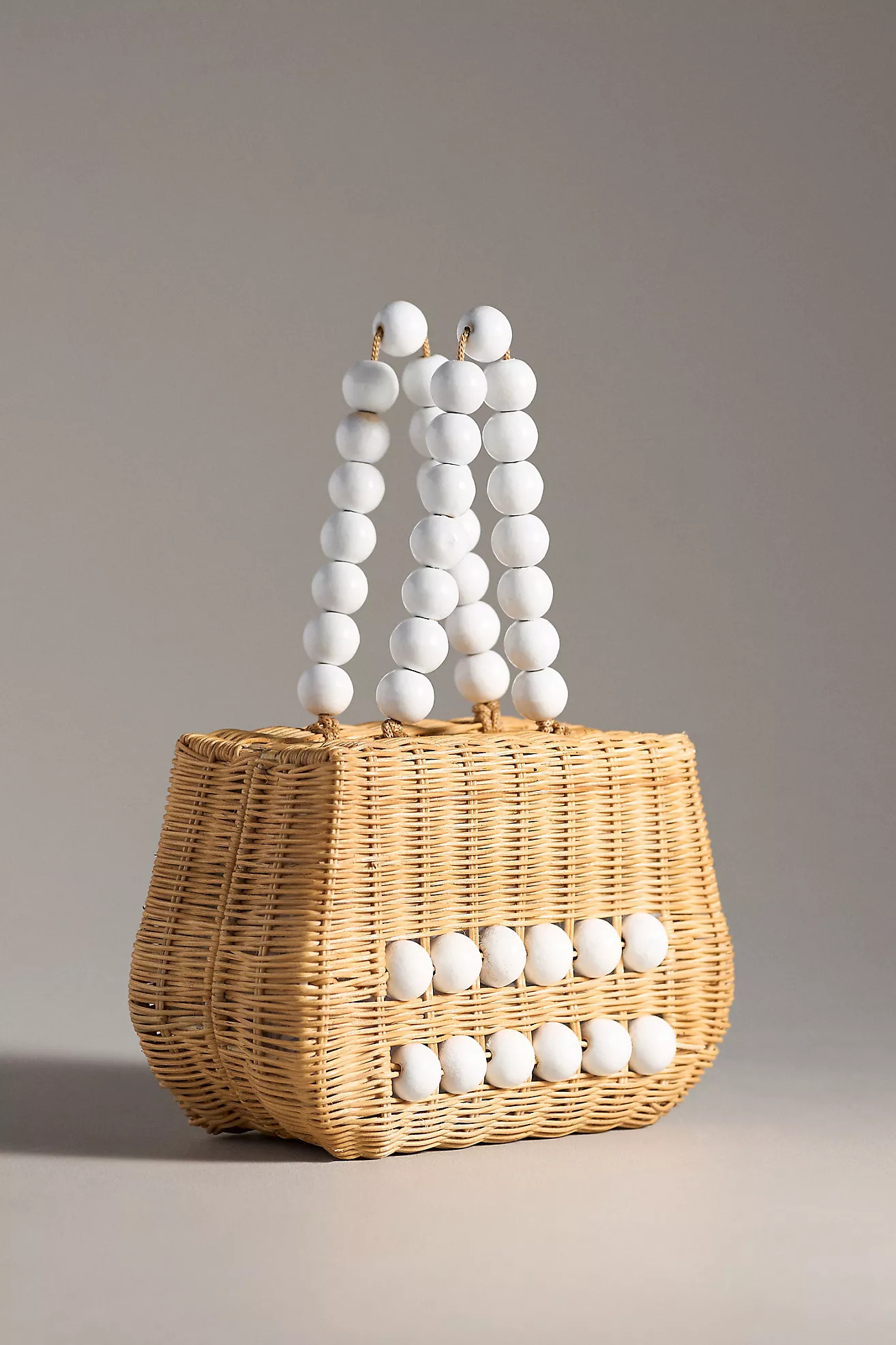 Bali Beaded Straw Satchel | Anthropologie (US)