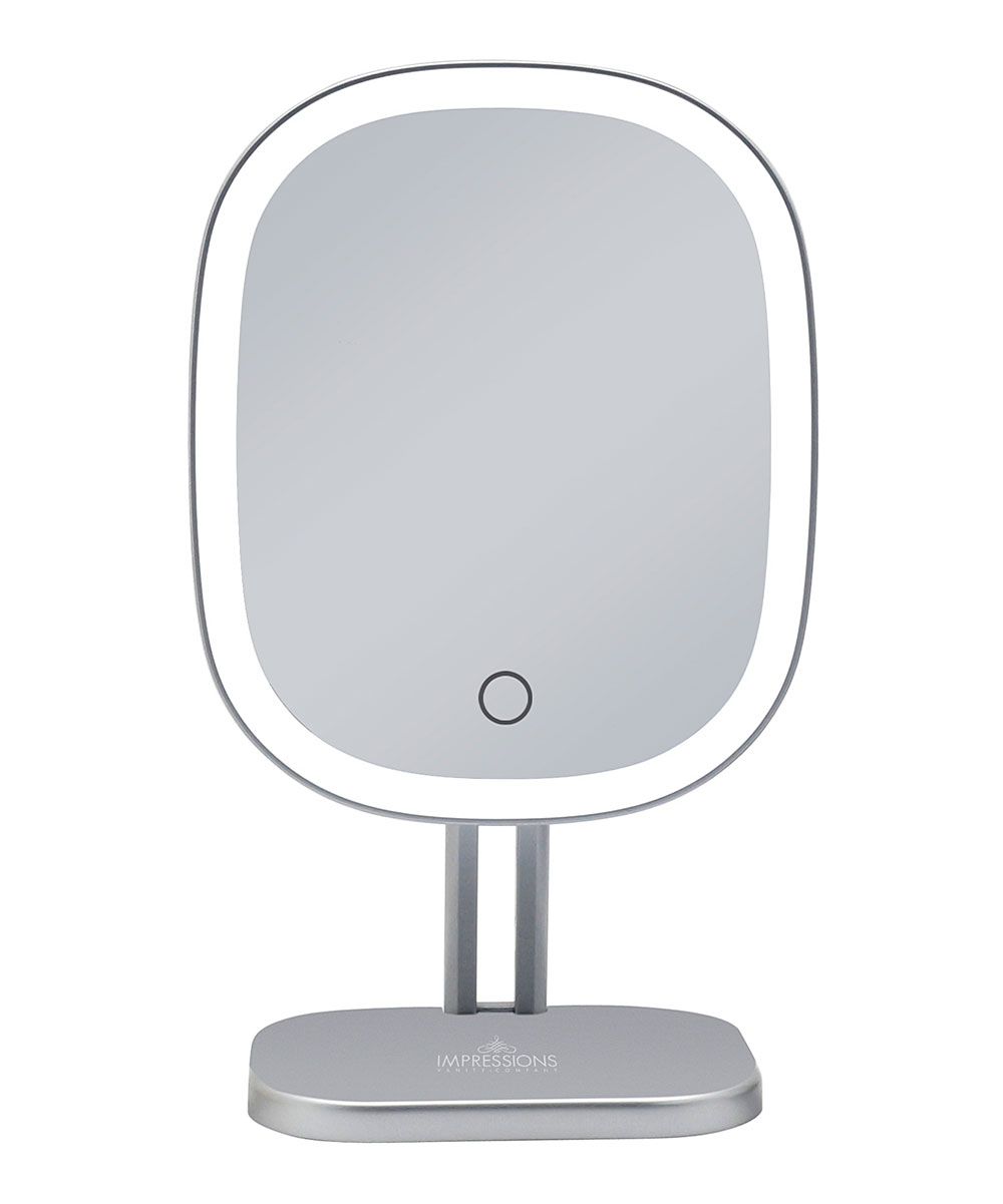 Impressions Vanity Co. Makeup Mirrors silver - Silvertone Touch Highlight LED Makeup Mirror | Zulily