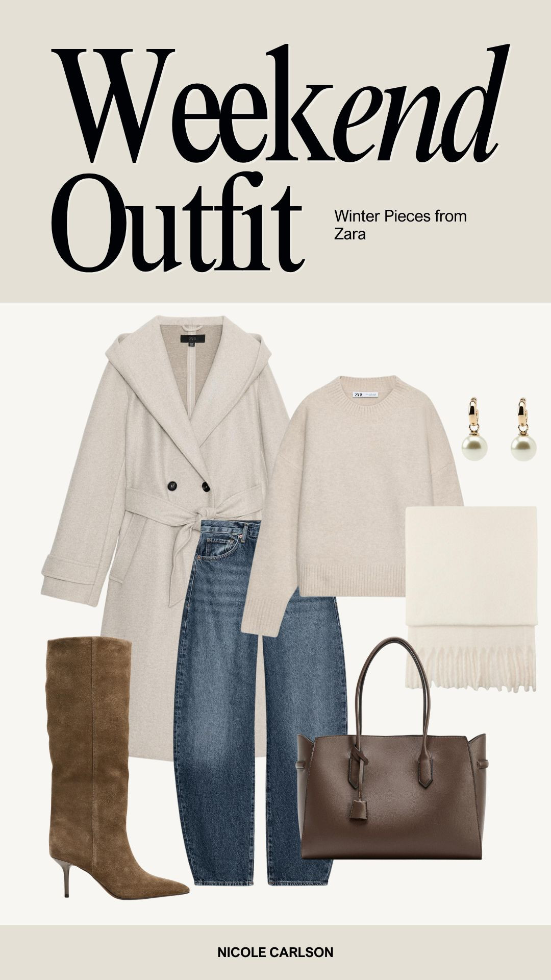 Zara winter outfit inspo. Wool blend coat with hood, suede boots, and cashmere sweater. Perfect for those cold weather days  

 

#LTKootd #LTKSeasonal #LTKU