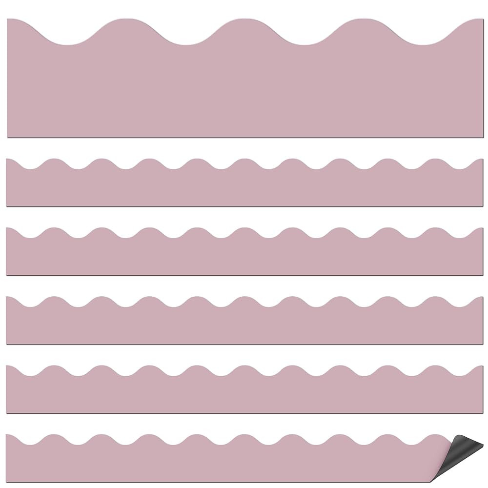 24 Pcs Magnetic Borders for Classroom Whiteboard Scalloped Bulletin Board Borders Magnetic Strips... | Amazon (US)