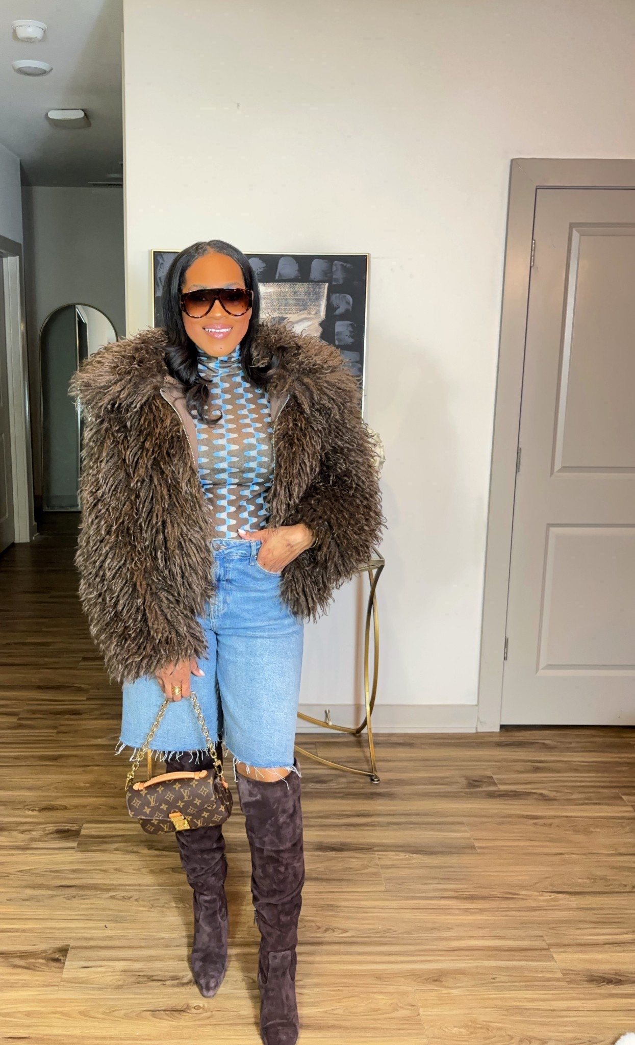 Chocolate Brown Mongolian faux fur jacket is a fan favorite and my most complimented piece of outerwear all winter.

#statementcoat #BrownFauxFur #WinterStyle 


#LTKootd