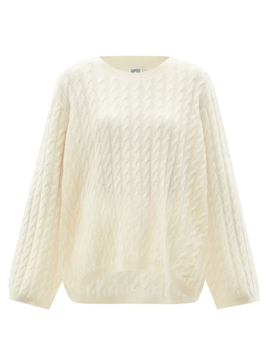Oversized cable-knit cashmere sweater | Matches (US)