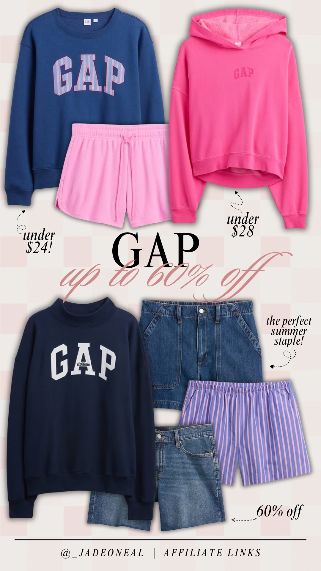 GAP — up go 60% off right now!! So many cute pieces! 

Seasonal spring summer mom favorites pink navy denim shorts striped on sale clearance 

#LTKootd #LTKSeasonal #LTKmomlife