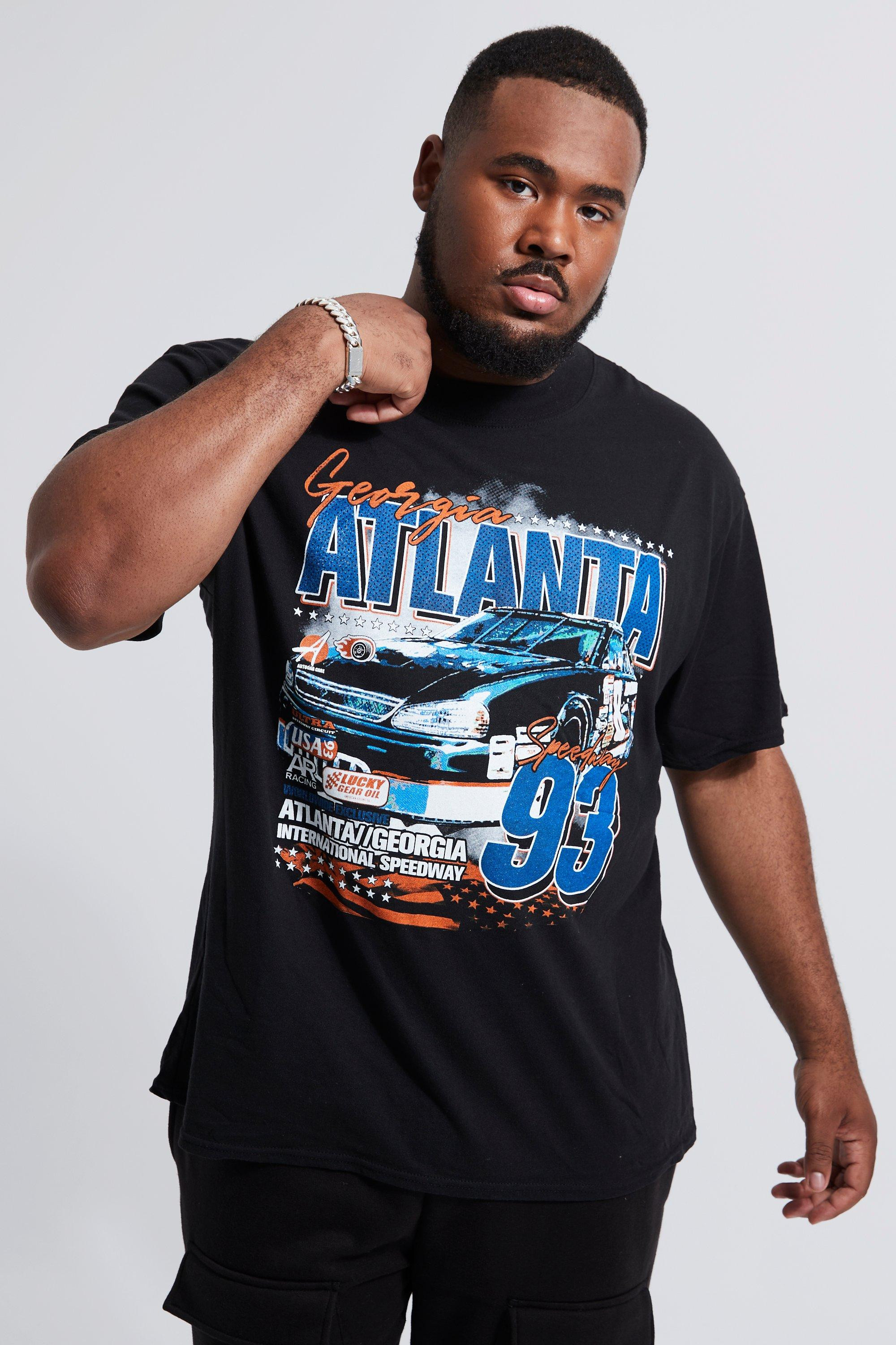Plus Atlanta Moto Graphic T-shirt | boohooMAN (US & CA)