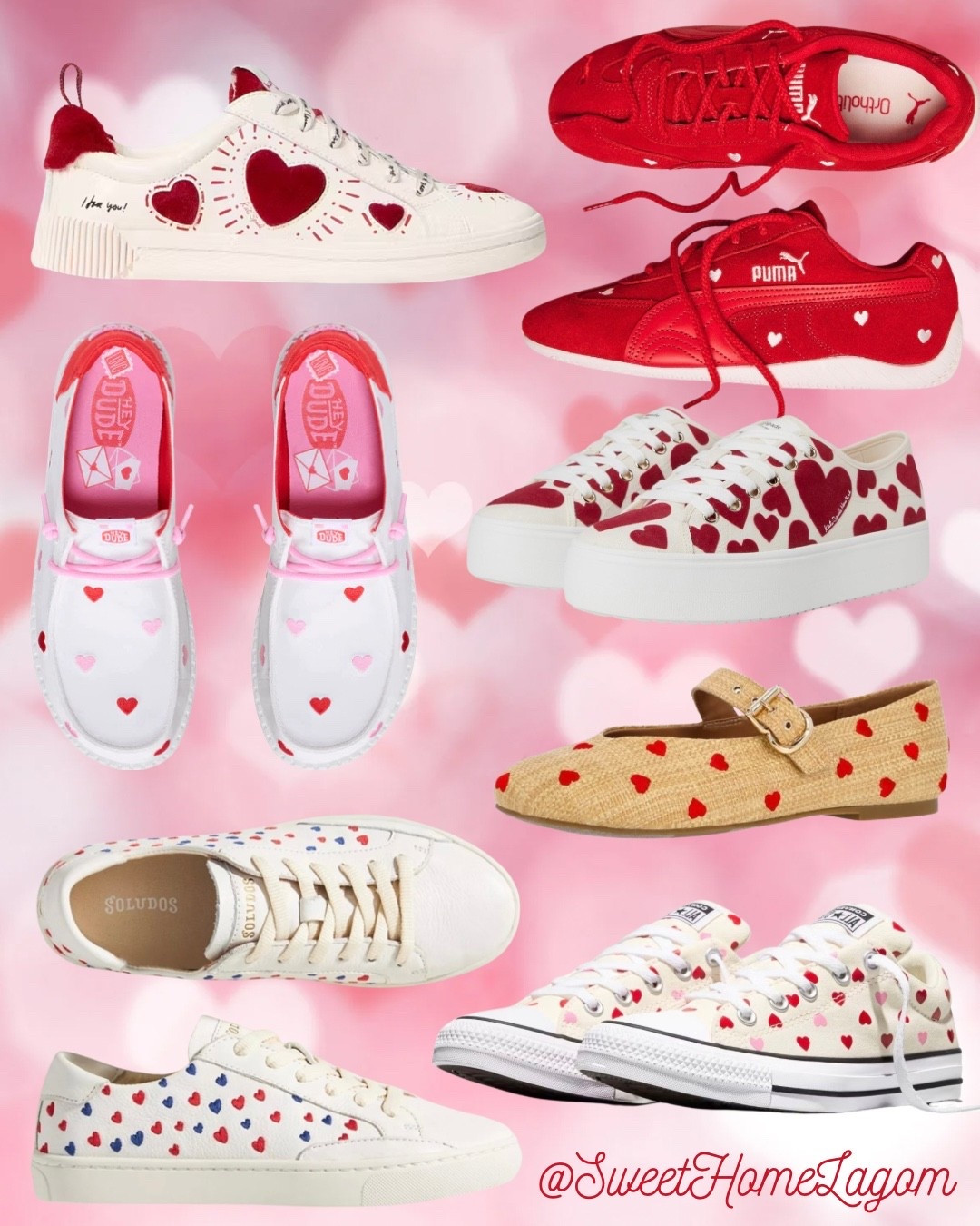 Hearts on your feet!! Valentine’s Day sneakers and flats for the most festive look! 

#LTKSeasonal #LTKFindsUnder100 #LTKOver40