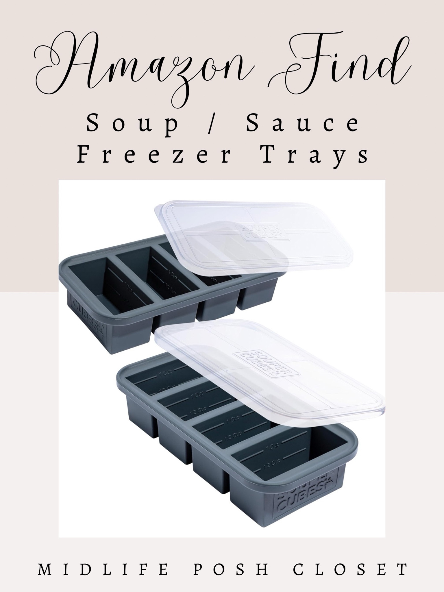 Amazon Find! These silicone trays allow you to freeze single serving sizes of your favorite soups and sauces. Perfect for Fall soup season!

#LTKFindsUnder50 #LTKSeasonal #LTKOver40