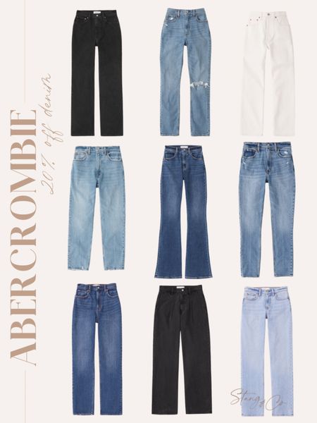 Save 20% on jeans at Abercrombie & Fitch

Denim - mom jeans - high waisted jeans - flare jeans - bootcut jeans 

#LTKsalealert #LTKstyletip #LTKunder100