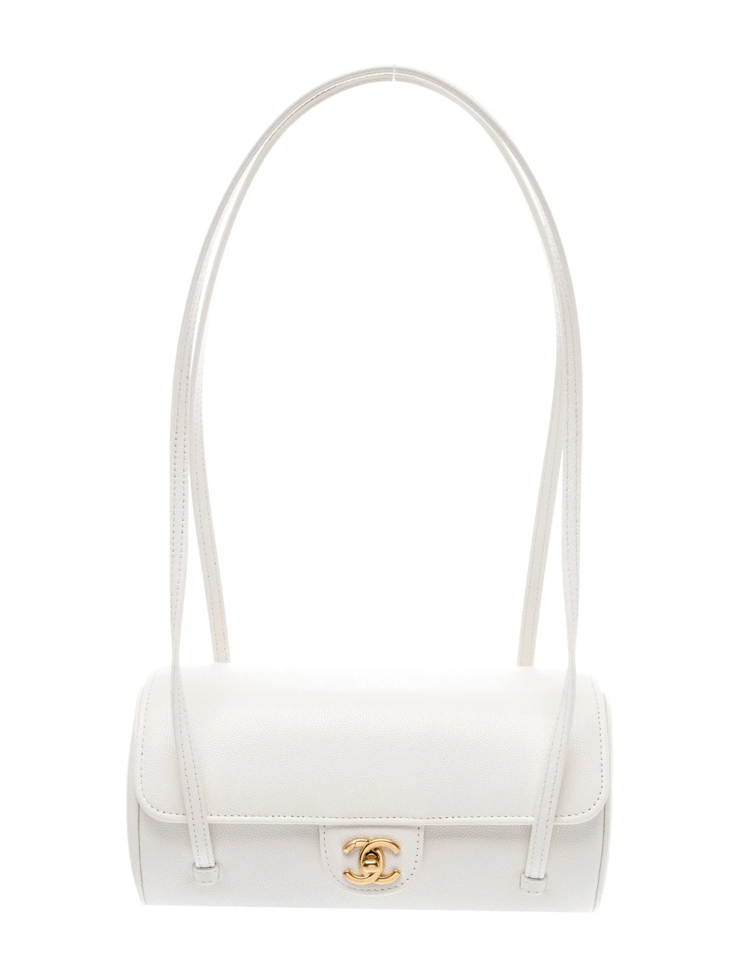 Chanel Small Preppy Coco Bowling Bag - White Shoulder Bags, Handbags - CHA1408372 | The RealReal | The RealReal