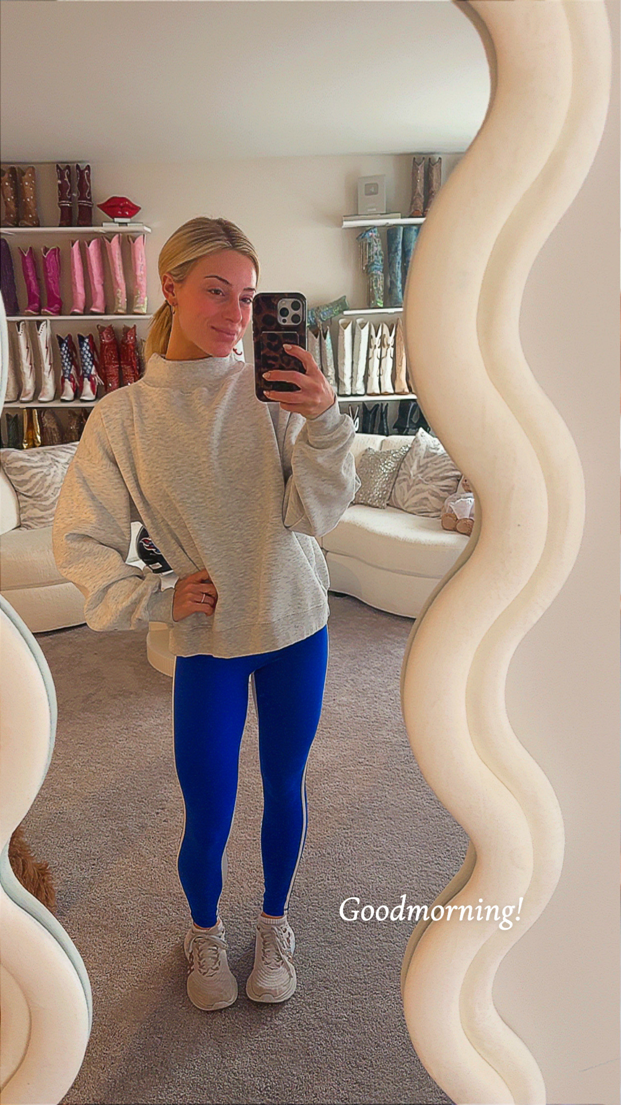Morning workout!💙 

 #LTKgrwm #LTKootd #LTKfitnessgoals