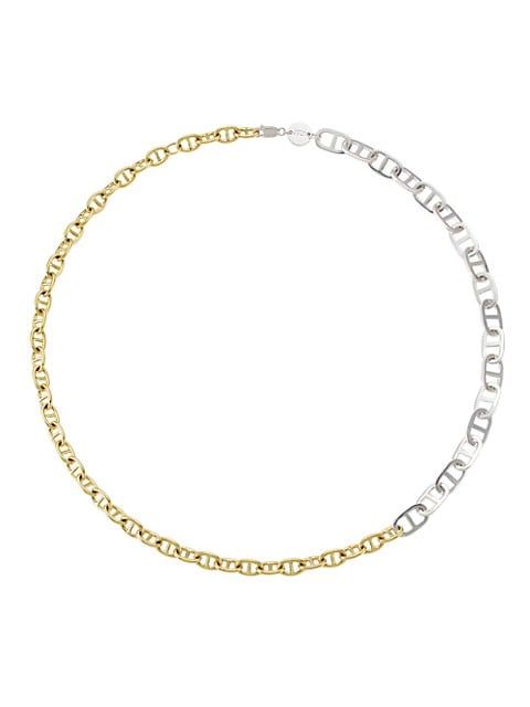 Devyn 14K Goldplated & Sterling Silver Chain Necklace | Saks Fifth Avenue