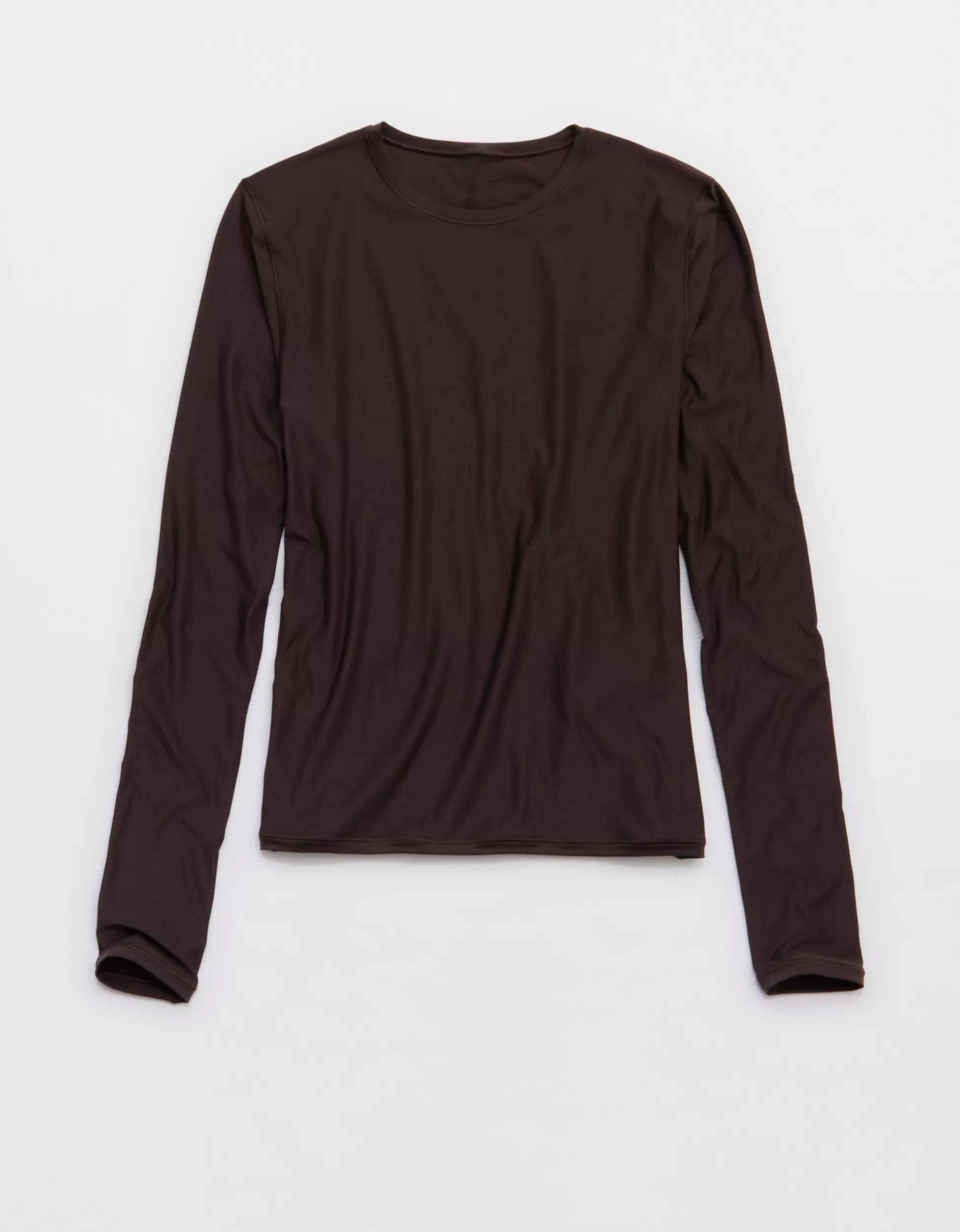 SMOOTHEZ Long Sleeve Crew T-Shirt | Aerie