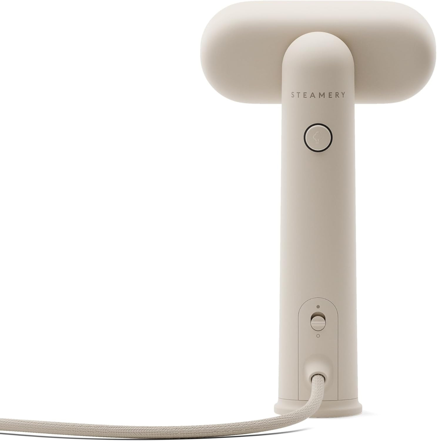 Steamery Travel Steamer Cirrus Lite, 1200W, Steam Output 16g/min, Heat-up 18 Seconds, Portable & Packable, Rotating Steam Head, Scandinavian Design, UK 3-pin plug (Type G), Sand | Amazon (UK)