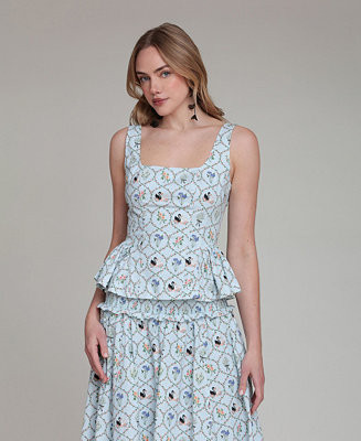 Women's Square Neck Zippered Top | Macy's