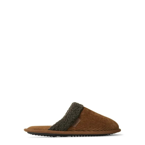 Dearfoams Cozy Comfort Men's Corduroy Scuff Slippers | Walmart (US)