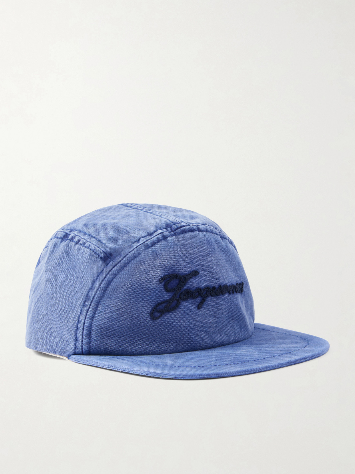 Jacquemus - Gardian Embroidered Cotton Baseball Cap - Blue | NET-A-PORTER (US)