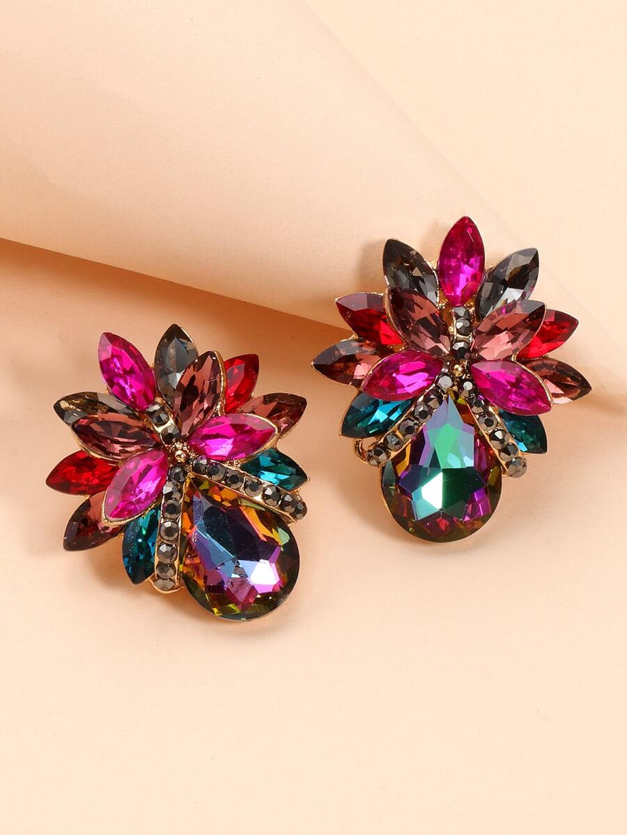 Gemstone Decor Earrings SKU: swear18210401066(500+ Reviews)$2.40Make 4 payments of $0.60 $2.28Joi... | SHEIN