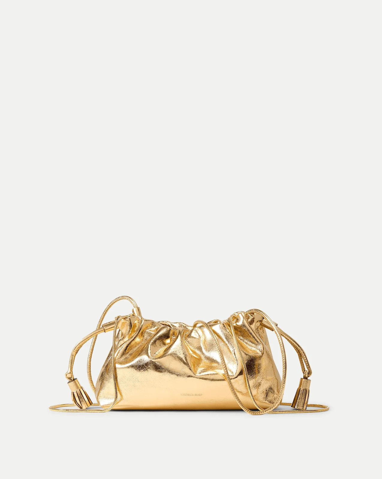 Small Metallic Veronica Beard Stash Bag in Antique Gold | Veronica Beard | Veronica Beard