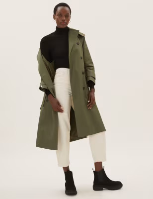 Pure Cotton Stormwear™ Belted Trench Coat | M&S Collection | M&S | Marks & Spencer (UK)
