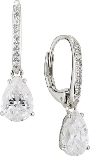 Modern Love Cubic Zirconia Pear Drop Earrings | Nordstrom