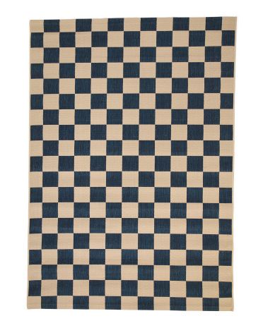 5x7 Indoor Outdoor Checkered Rug | TJ Maxx
