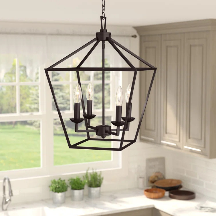Neuhaus 4 - Light Lantern Geometric Pendant | Wayfair North America
