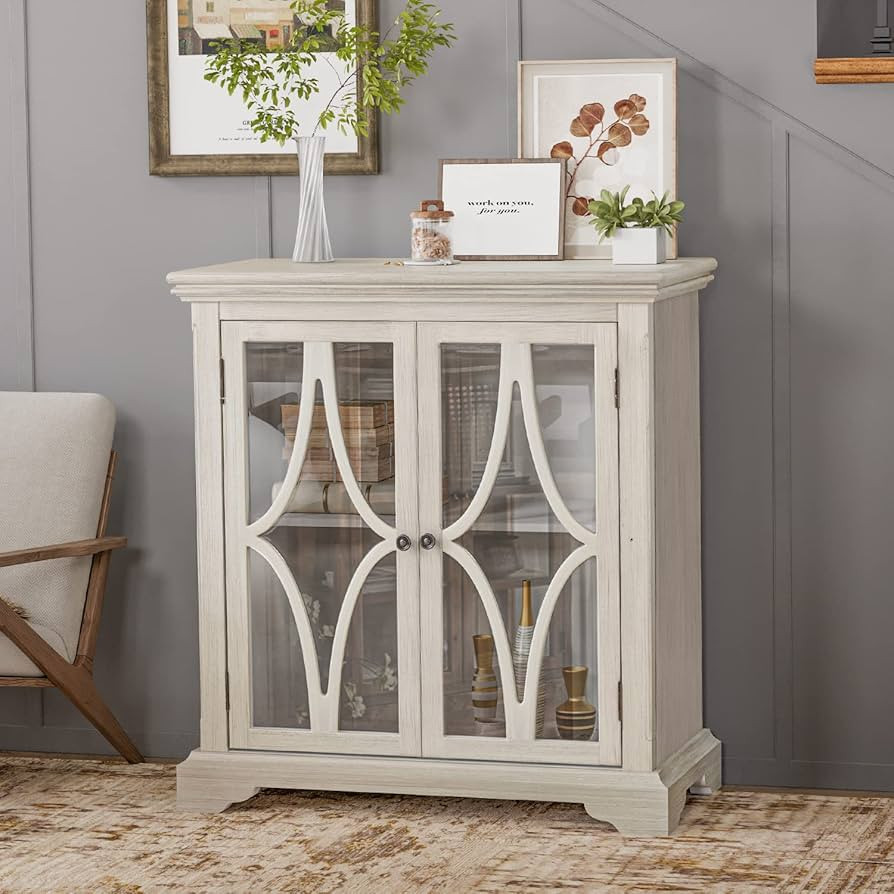 COSIEST Sideboard Buffet Cabinet, MDF Kitchen Buffet Cabinet with Storage, Vintage Coffee Bar Cab... | Amazon (US)