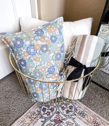 Affordable spring decor from Target. 




Spring refresh, home refresh, spring throw pillow, spring throw blanket, metal wire basket, Target storage, Target blanket 

#LTKhome #LTKfindsunder50 #LTKSeasonal