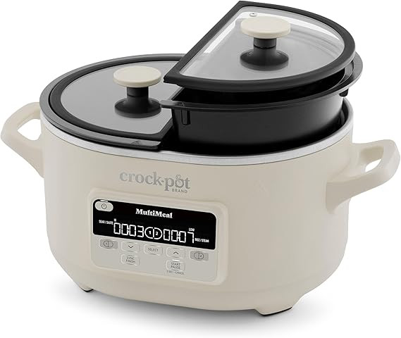 Crock-Pot MultiMeal Multicooker and Programmable Slow Cooker with Bake Function Oat Milk | Amazon (US)